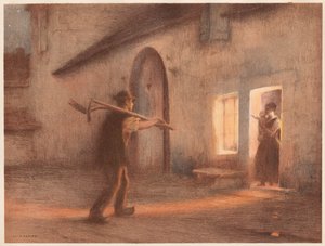 Die Rückkehr vom Feld von Jules Alexis Muenier