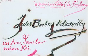 Unterschrift von Jules-Amedee Barbey d