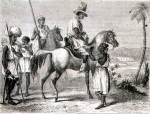 Peul und Malinke Indianer im Senegal von Jules Antoine (after) Duvaux