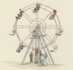 Riesenrad auf dem Jahrmarkt