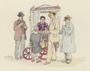 Limonadenverkäufer auf dem Jahrmarkt von Jules Arsene (after) Garnier