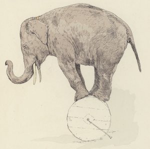 Balancierender Elefant von Jules Arsene Garnier
