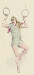 Weibliche Gymnastin