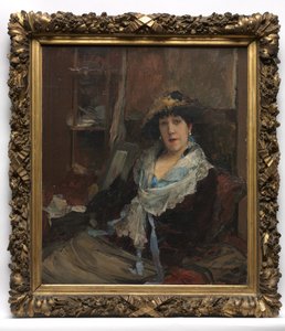 Marie Samary vom Odéon-Theater, um 1881 von Jules Bastien Lepage