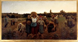 Le rappel des glaneuses Gemälde von Jules Breton (1827-1906) 1859 Paris, Musée d