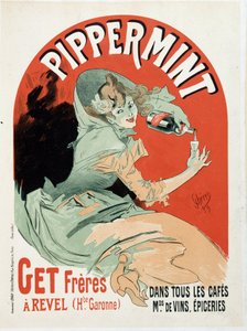 Werbeplakat für Pippermint Get Frères - von Jules Chéret