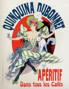 Lebensmittel und Getränke. Quinquina Dubonnet Aperitif. Plakat von Jules Cheret, Frankreich von Jules Cheret