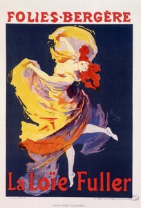 Loie Fuller im Folies Bergere - von Jules Cheret, ca. 1890