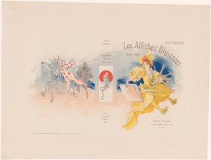 Umschlag für Les Affiches Illustrées von Ernest Maindron von Jules Cheret