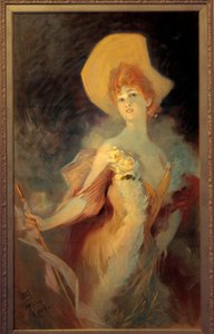 Porträt der Komödiantin Arlette Dorgere von Jules Cheret