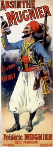 Plakat für Absinth Mugnier - von Jules Cheret