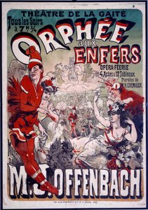 Plakat für die Operette 