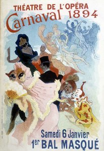 Plakat von Cherret für den Karneval von 1894 im Théâtre de l