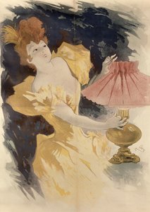 Saxoleine (Werbung für Lampenöl), Frankreich 1890er von Jules Cheret