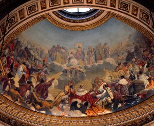Geschichte und Verherrlichung des Christentums, Gemälde der Kuppel der Kirche Madeleine von Jules Claude Ziegler