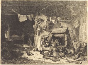 Innenraum eines Bauernhauses