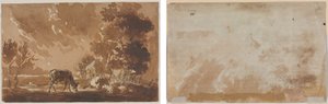 Landschaft mit Vieh (recto) Vieh (verso)