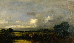 Landschaft mit Kuh