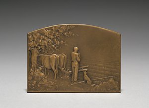 Medaille Vorderseite von Jules Dupré