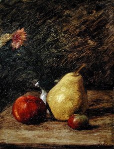 Stillleben mit einer Birne von Jules Dupré