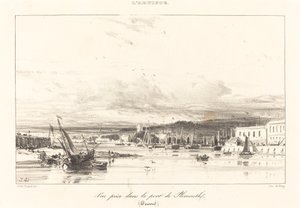 Ansicht im Hafen von Plymouth