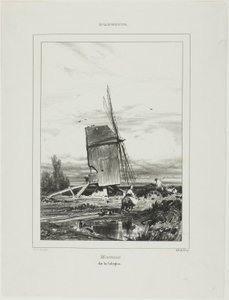 Windmühle von Sologne von Jules Dupré
