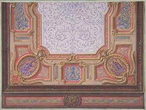 Entwurf für die Decke des Grand Salons, Hôtel Hope, 1867