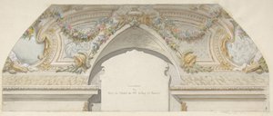 Entwurf für Hôtel de Trevise, Paris, zweite Hälfte des 19. Jahrhunderts