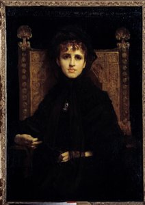 Porträt von Madame Georges Bizet (1849-1926) von Jules Elie Delaunay