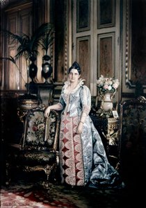 Porträt von Frau Carnot in einem Worth-Kleid