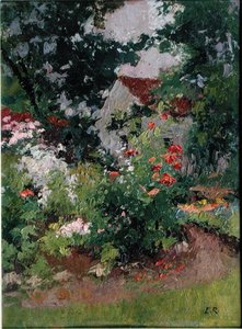 Das Atelier in Romeny, Haus und Garten (Esszimmer) von Jules Ernest Renoux