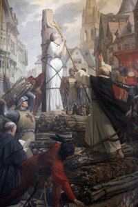 Johanna von Orléans auf dem Scheiterhaufen