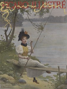 Die Eröffnung der Angelsaison. Titelbild von Le Figaro Illustre, Juli 1896