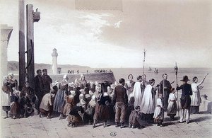 Segnung des Meeres in Pollet, Dieppe von Jules Gaildrau
