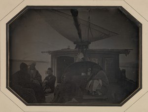 Monsieur Itiers Cange unter Segeln auf dem Nil, 1845-46 von Jules Itier