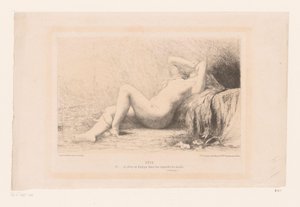 Liegende nackte Frau