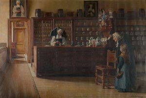 Die Apotheke im Sint-Janshospitaal in Brügge