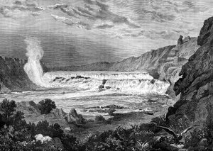 Grand Falls, Missouri River, USA, 19. Jahrhundert