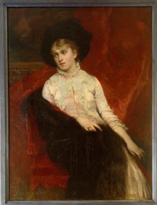 Porträt von Jeanine Dumas Davy de la Pailleterie (1867-1943), Tochter von Alexandre Dumas Sohn und Ehefrau von Ernest Hauterive