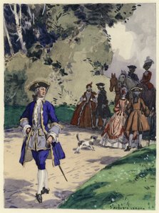 Illustration für die Memoiren von Casanova