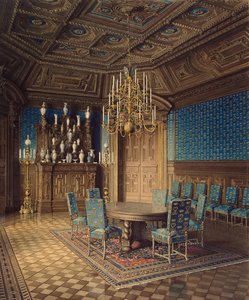 Der Stroganow-Palast in Sankt Petersburg. Speisesaal, 1860er Jahre von Jules Mayblum