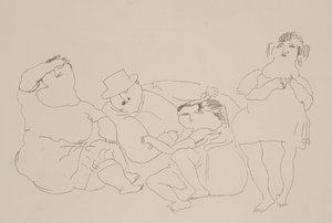 Familie, ca. 1923-25 von Jules Pascin