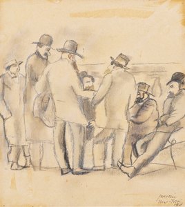 Gruppe von Männern, New York von Jules Pascin