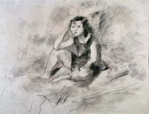 Sitzendes Mädchen