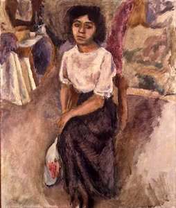 Sitzende Frau, ca. 1915 von Jules Pascin