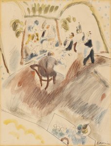Zwei Männer beim Essen von Jules Pascin