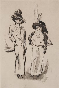 Zwei Frauen auf dem Ball, ca. 1910 von Jules Pascin