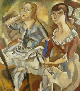 Junge Frauen an einem Tisch, ca. 1915-1919 von Jules Pascin