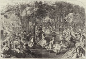 Kinderball im Pré Catalan (Stich) von Jules Pelcoq