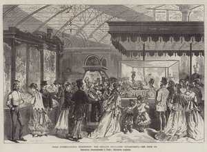 Pariser Internationale Ausstellung, die englische Schmuckabteilung von Jules Pelcoq